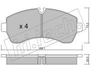 689.0 Sada brzdových destiček, kotoučová brzda fri.tech.