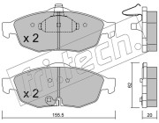 731.0 Sada brzdových destiček, kotoučová brzda fri.tech.