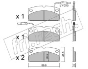 783.1 Sada brzdových destiček, kotoučová brzda fri.tech.