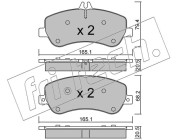 841.0 Sada brzdových destiček, kotoučová brzda fri.tech.