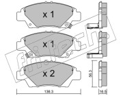 882.0 Sada brzdových destiček, kotoučová brzda fri.tech.