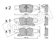 943.0 Sada brzdových destiček, kotoučová brzda fri.tech.