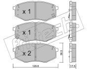 958.0 Sada brzdových destiček, kotoučová brzda fri.tech.