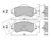 965.0 Sada brzdových destiček, kotoučová brzda fri.tech.