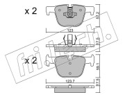 979.0 Sada brzdových destiček, kotoučová brzda fri.tech.