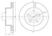 BD1024 Brzdový kotouč fri.tech.