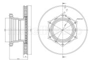 BD1134 Brzdový kotouč fri.tech.