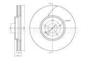 BD1625 Brzdový kotouč fri.tech.