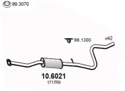 10.6021 Střední tlumič výfuku ASSO