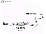 10.6024 Střední tlumič výfuku ASSO