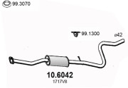 10.6042 Střední tlumič výfuku ASSO