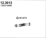12.3013 Výfuková trubka ASSO