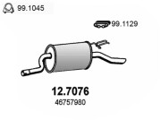 12.7076 Zadní tlumič výfuku ASSO