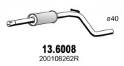 13.6008 Střední tlumič výfuku ASSO