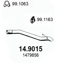 14.9015 Výfuková trubka ASSO