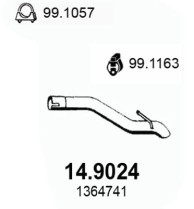 14.9024 Výfuková trubka ASSO