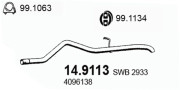 14.9113 Výfuková trubka ASSO