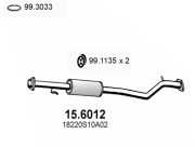 15.6012 Střední tlumič výfuku ASSO