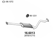 16.6013 Střední tlumič výfuku ASSO