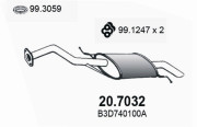 20.7032 Zadní tlumič výfuku ASSO