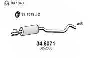 34.6071 Střední tlumič výfuku ASSO