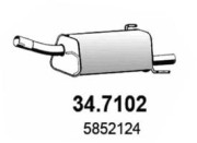 34.7102 Zadní tlumič výfuku ASSO