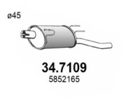 34.7109 Zadní tlumič výfuku ASSO