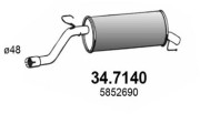 34.7140 Zadní tlumič výfuku ASSO