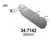 34.7142 Zadní tlumič výfuku ASSO