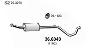 36.6040 Střední tlumič výfuku ASSO