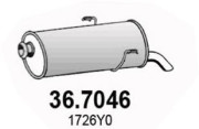 36.7046 Zadní tlumič výfuku ASSO