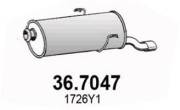 36.7047 Zadní tlumič výfuku ASSO