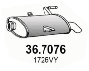 36.7076 Zadní tlumič výfuku ASSO