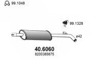 40.6060 Střední tlumič výfuku ASSO