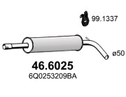 46.6025 Střední tlumič výfuku ASSO