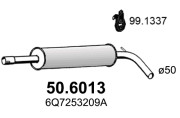 50.6013 Střední tlumič výfuku ASSO