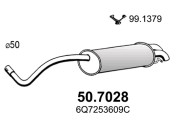 50.7028 Zadní tlumič výfuku ASSO