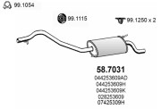 58.7031 Zadní tlumič výfuku ASSO