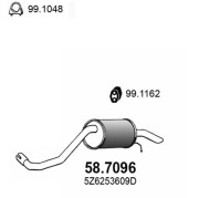 58.7096 Zadní tlumič výfuku ASSO