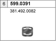 599.0391 Montazni sada, tlumic vyfuku ASSO