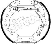 151-496 Sada brzdových čelistí Kit premounted CIFAM