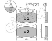822-051-2 Sada brzdových destiček, kotoučová brzda CIFAM