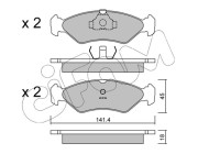 822-073-0 Sada brzdových destiček, kotoučová brzda CIFAM