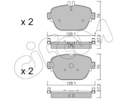 822-1138-0 Sada brzdových destiček, kotoučová brzda CIFAM