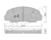 822-239-0 Sada brzdových destiček, kotoučová brzda CIFAM