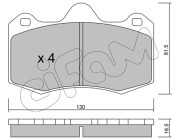 822-392-0 Sada brzdových destiček, kotoučová brzda CIFAM