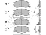 822-456-0 Sada brzdových destiček, kotoučová brzda CIFAM