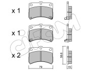822-459-0 Sada brzdových destiček, kotoučová brzda CIFAM