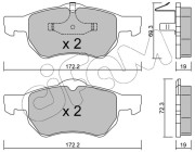 822-523-0 Sada brzdových destiček, kotoučová brzda CIFAM