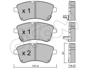 822-913-0 Sada brzdových destiček, kotoučová brzda CIFAM